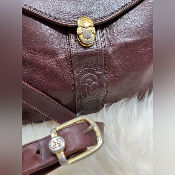 Marino Orlandi Made In Italy Large Speedy Leather Satchel Crossbody - Picture 3 of 16